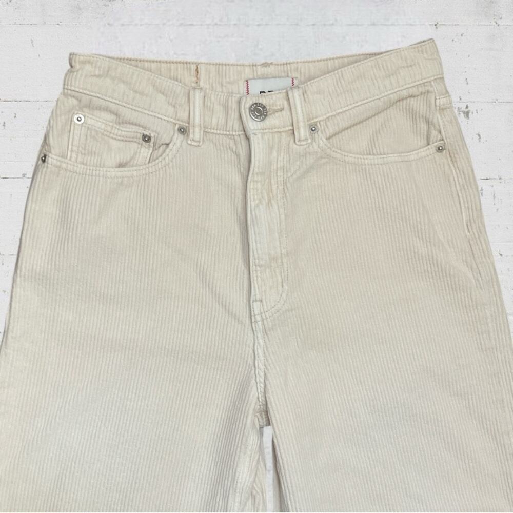 Urban Outfitters BDG High & Wide Corduroy Pant Size 27 Beige Academia Preppy - Picture 5 of 12